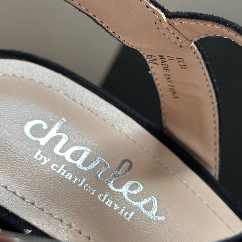 Charles By Charles David Platform Espadrilles Bla… - image 7